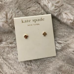 Kate Spade RARE ♠️ Spade Studs Gold